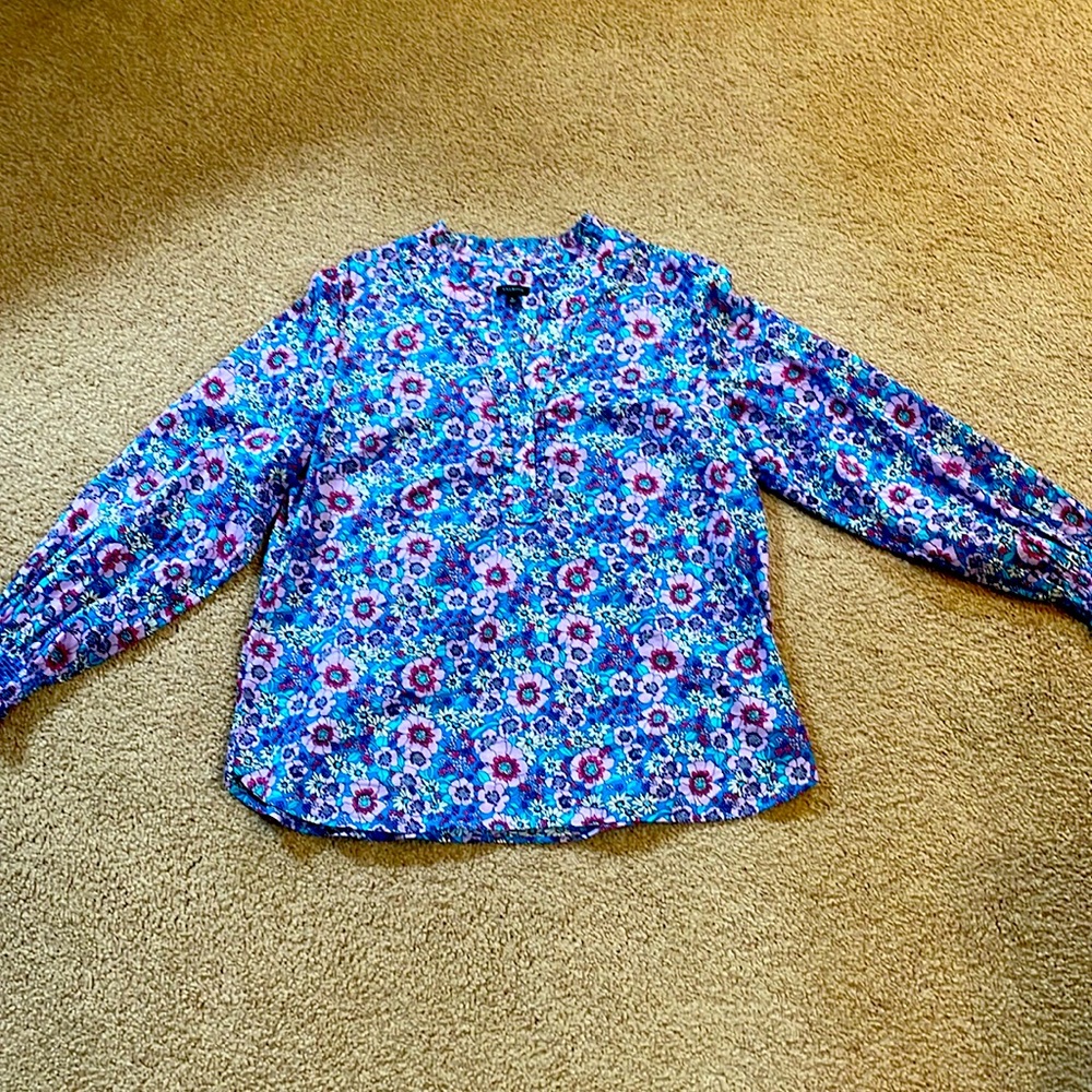 Talbots floral blouse size 12